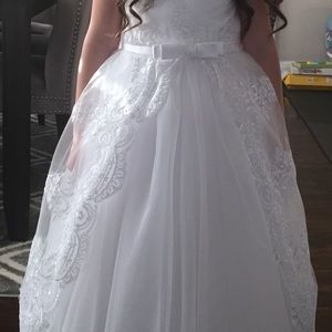 Matching Flower girl dress, basket and pillow